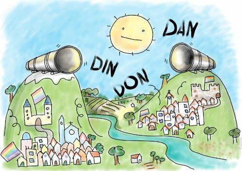 I cannoni non sparano ma suonano