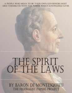 publication of The Spirit of Laws