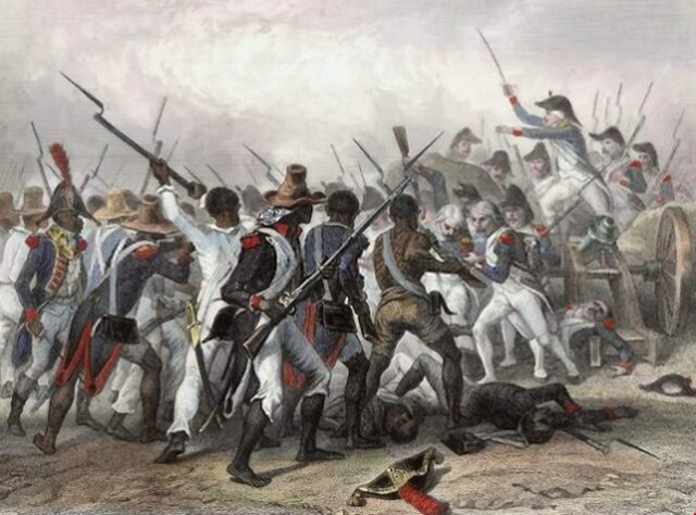 Slaves rise up on northern plantations of St. Domingue
