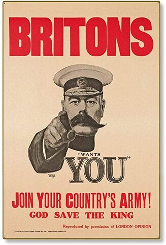 Britons, I want you. Poster.