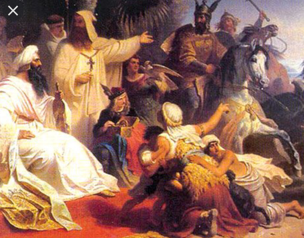 Abasíes derrotados por los omeyas.