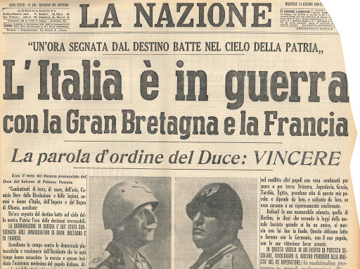 L’entrata in guerra dell’Italia