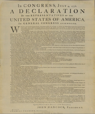 Declaración de Independencia de los Estados Unidos