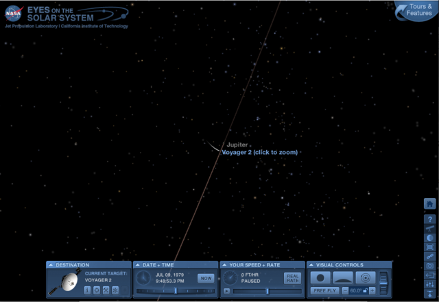 LA VOYAGER 2 ARRIBA A JÚPITER