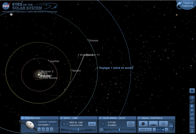 LA VOYAGER 1 PASSA L'ÒRBITA D'URÁ