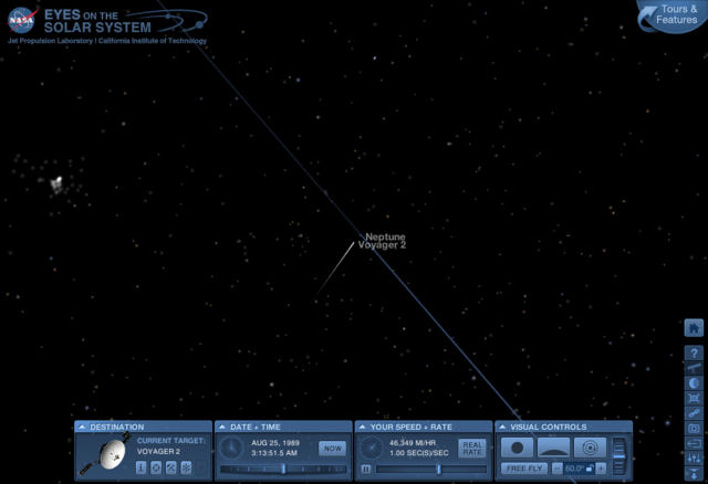 LA VOYAGER 2 PASSA L'ÒRBITA DE NEPTÚ