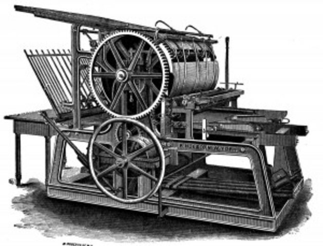 The first printing press made of all cast-iron parts