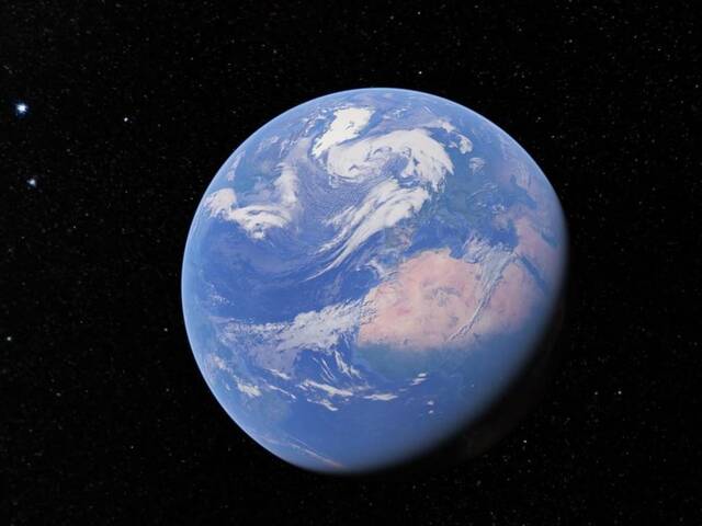 Google Earth genera un globo terráqueo tridimensional