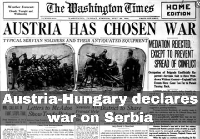 Austrian-Hungary made war on Serbia