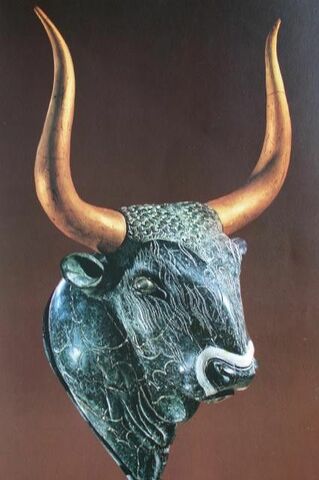 Il Rhyton a testa di toro