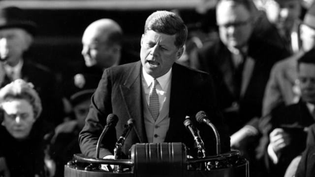 Kennedy Challenges Soviet Union to "Peace Race"