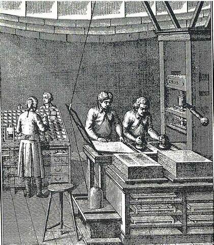 La primera imprenta.