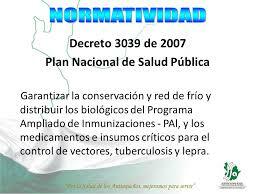 Decreto 3039 de 2007