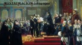 Timeline: El régimen de la Restauración. Características y funcionamiento del sistema canovista- Guerra colonial y crisis de 1898