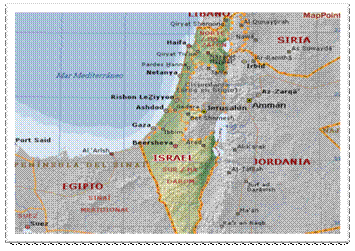 Ubicación geográfica de Israel