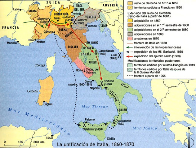 2na etapa: Unió de Parma, Mòdena i Toscana