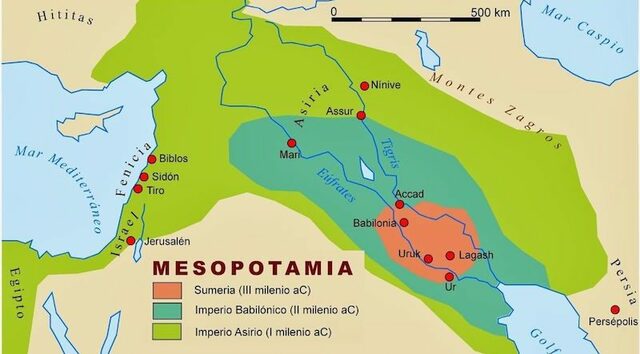 UBICACION GEOGRÁFICA DE MESOPOTAMIA