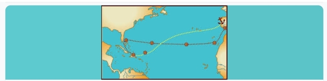 Primera ruta de cristobal colom