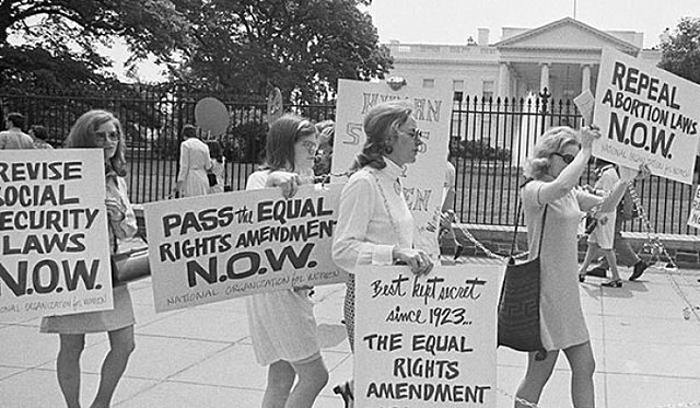Betty Friedan en acción
