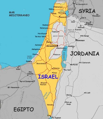 UBICACION GEOGRAFICA DE ISRAEL