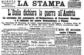 L'Italia dichiara guerra all'Austria