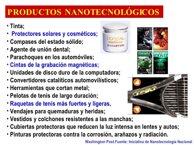 Productos con nanotecnología