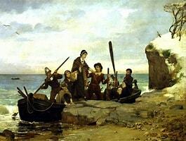 Pilgrims land at Plymouth