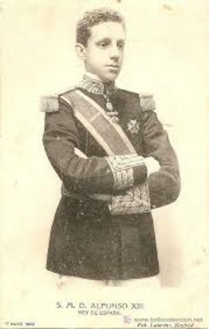 Mayoría de edad de Alfonso XIII.