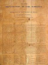 Texas declares Independence