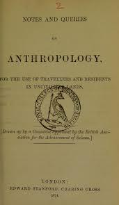 El cuestionario etnográfico del Real Instituto antropológico