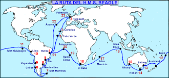 Darwin y el viaje del Beagle