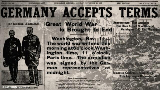 Germany signs Armistice