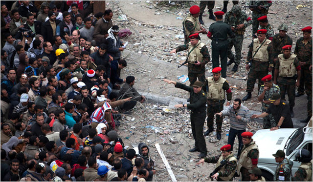 Vice President Suleiman and opposition groups, including the Muslim Brotherhood meet.