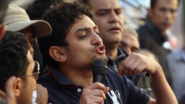 Political activist Wael Ghonim, fresh out of prison, receives a hero’s welcome at Tahrir Square.