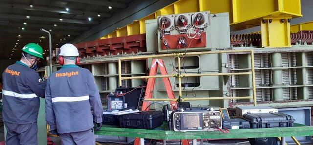 Ensaios elétricos iniciais do Estator GP