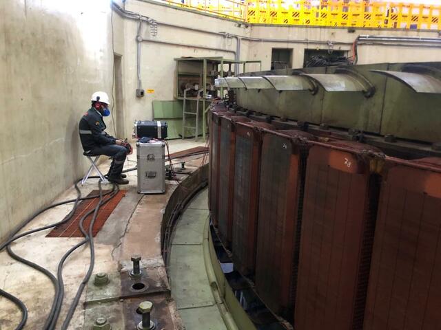 Ensaios elétricos iniciais do Rotor GP / Estator GA