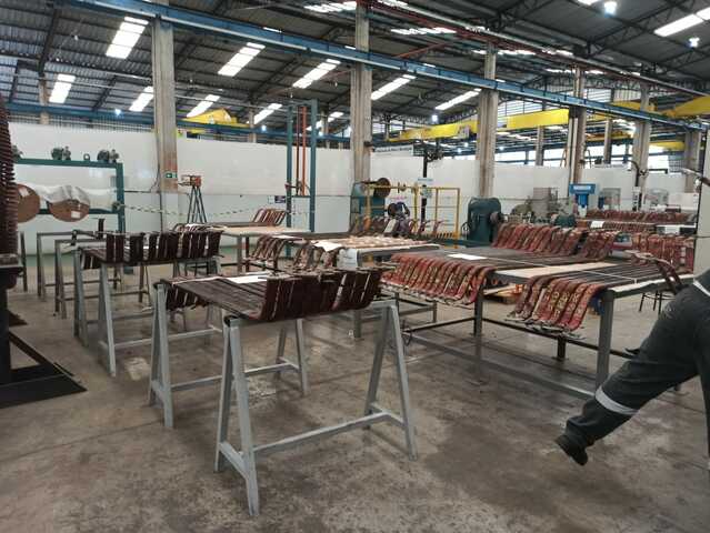 Reparo das 1152 barras roebel em fábrica