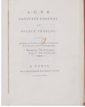 New constitution in France put up for a vote, declares revolution over