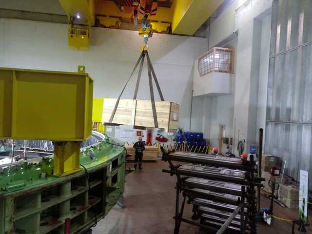 Recebimento de 307 barras roebel em planta UHE Volta Grande