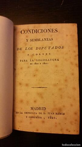 Apertura de las sesiones de las Cortes para la legislatura de 1820