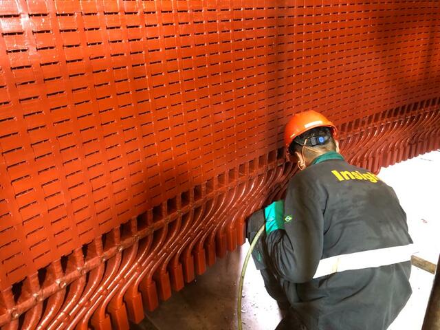 Acabamento e pintura do bobinado estatórico do GP