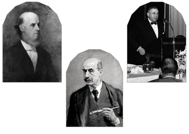 Samuel Slavson, Joshua Lieberman y Wilbur Newstetter