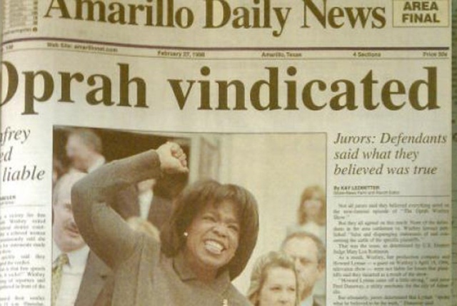 Oprah Winfrey is found not guilty