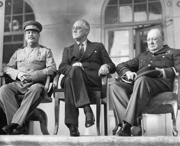 Conferencia de Teherán (Roosevelt, Churchill, Stalin)