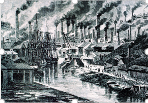 La llegada de la revolución industrial de 1760-1840 generó cambios sin precedentes sobre la sociedad mundial asi como un gran impacto ambiental con la contaminación tanto del aire como del suelo.