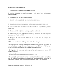14 puntos de willson