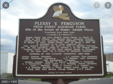 The Supreme Court Decision of Plessy v. Ferguson