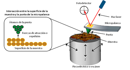 Microscopio de fuerza atómica