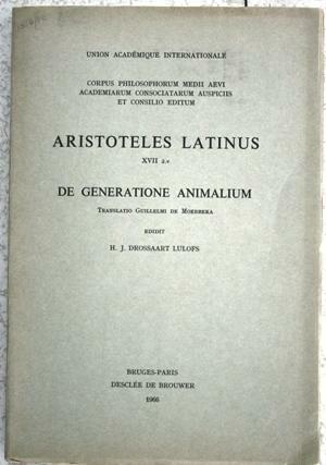 Publicación "De Generatione animalium"
