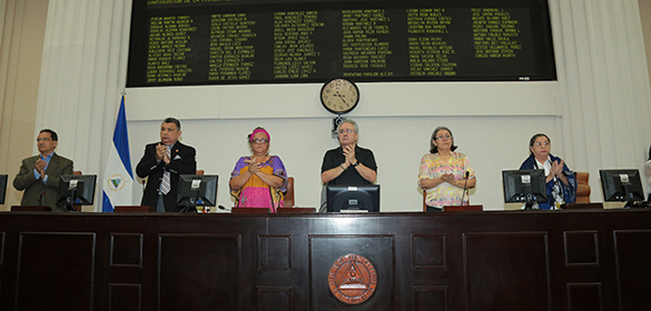 Mujeres en la Asamblea Nacional de Nicaragua